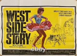 West Side Story Original 1968 Re Release Movie Quad Poster Natalie Wood