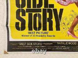 West Side Story Original 1968 Re Release Movie Quad Poster Natalie Wood