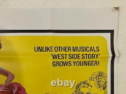 West Side Story Original 1968 Re Release Movie Quad Poster Natalie Wood