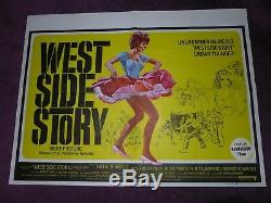 Westside Story 1960's original vintage quad movie cinema poster 40 x 30