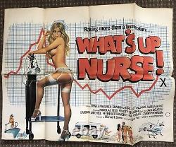 What's Up Nurse 1977 Original British Quad Poster Near Mint