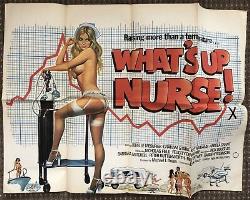 What's Up Nurse 1977 Original British Quad Poster Near Mint