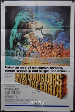 When Dinosaurs Ruled The Earth 1971 Original 27x41 Movie Poster Victoria Vetri