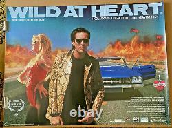 Wild At Heart (1990) UK Quad Original film poster David Lynch Nicolas Cage