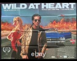 Wild At Heart Nicholas Cage David Lynch Uk Quad Original Film Poster 1990