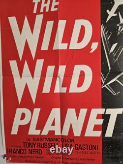Wild Wild Planet UK Quad Movie Poster 1966 Excellent Condition Very Rare Sci-fi