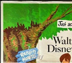 Winnie the Pooh Honey Tree Original Quad Movie Film Cinema Poster Disney 1966