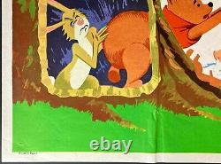 Winnie the Pooh Honey Tree Original Quad Movie Film Cinema Poster Disney 1966