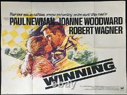 Winning ORIGINAL Quad Movie Poster Paul Newman 1969