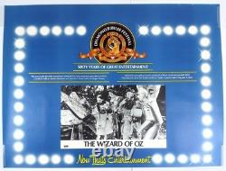 Wizard Of Oz 60th Anniversary Of Mgm Original Uk Quad Movie Poster 1984