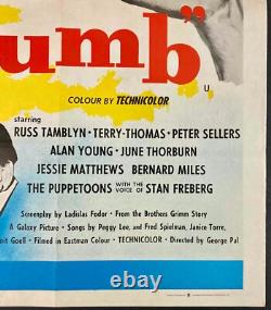 Wizard of Oz / Tom Thumb ORIGINAL Quad Movie Film Cinema Poster Judy Garland RR