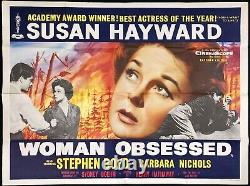 Woman Obsessed ORIGINAL Quad Movie Cinema Poster Susan Hayward 1959