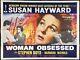 Woman Obsessed Original Quad Movie Cinema Poster Susan Hayward 1959