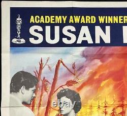 Woman Obsessed ORIGINAL Quad Movie Cinema Poster Susan Hayward 1959