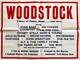 Woodstock Original 1970 Quad Poster Joan Baez Joe Cocker The Who