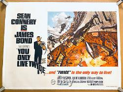 YOU ONLY LIVE TWICE linen quad 1967 McCarthy art of Connery AS JAMES BOND