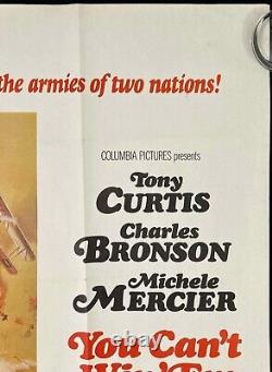 You Can't Win'Em All Original Quad Movie Poster Tony Curtis Charles Bronson'70