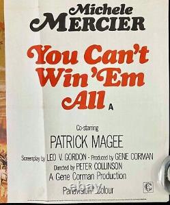 You Can't Win'Em All Original Quad Movie Poster Tony Curtis Charles Bronson'70