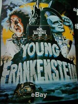 Young Frankenstein British Quad movie poster Mel Brooks famous comedy monsters
