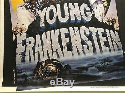 Young Frankenstein Original Movie Quad Poster 1974 Mel Brooks John Alvin Artwork