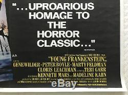 Young Frankenstein Original Movie Quad Poster 1974 Mel Brooks John Alvin Artwork