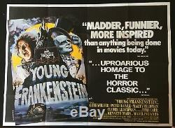 Young Frankenstein Original Quad Movie Poster Mel Brooks Gene Wilder 1974 Comedy