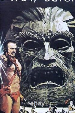 ZARDOZ, Sean Connery vintage U. K. Quad movie poster original 1974