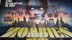 ZOMBIES DAWN OF THE DEAD 1978 ORIGINAL UK Cinema QUAD Movie POSTER HORROR