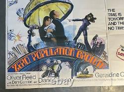 Zero Population Growth / Samourai Rare ORIGINAL Quad Movie Poster Oliver Reed