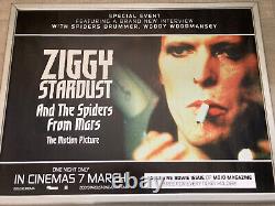 Ziggy Stardust And The Spiders From Mars RR Original Quad Cinema Poster. Bowie