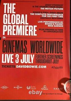 Ziggy Stardust The Global Premiere Original Quad Movie Cinema Poster David Bowie
