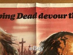 Zombie Creeping Flesh -Original British Quad Cinema Movie Poster, Video Nasty