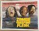 Zombie Creeping Flesh Uk Quad Linen Backed (1980) Original Film Poster
