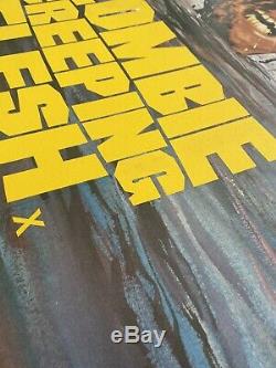 Zombie Creeping Flesh UK Quad LINEN BACKED (1980) Original Film Poster