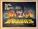 Zombies Dawn Of The Dead Original Uk Film Poster Linen Backed 1980 Quad Withcert