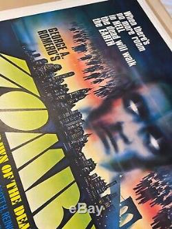 Zombies Dawn Of The Dead Original UK Film Poster LINEN BACKED 1980 Quad withcert