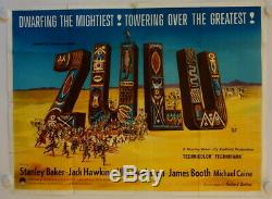 Zulu original release british quad movie poster