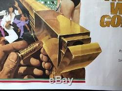 007 Original 1974 L'homme Au Golden Gun Film Quad Rolled Poster Rare Bond Lee
