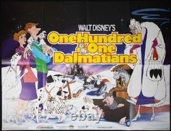 101 Dalmatiens Affiche de cinéma originale Quad Walt Disney Cruella RR