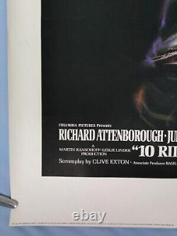 10 RILLINGTON PLACE (1971) - Affiche originale roulée rare de Quad - Meurtres sexuels de Christie