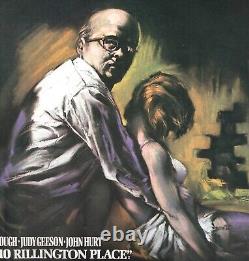 10 RILLINGTON PLACE (1971) - Affiche originale roulée rare de Quad - Meurtres sexuels de Christie