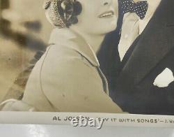 1929 Dites-le Avec Des Chansons Al Jolson Marian Nixon, Warner Bros Publicité Photo 87134