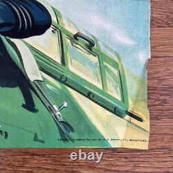 1956 Atteindre le ciel Affiche de film Quad UK Kenneth More Pilote de la RAF pendant la Seconde Guerre mondiale Film Vintage