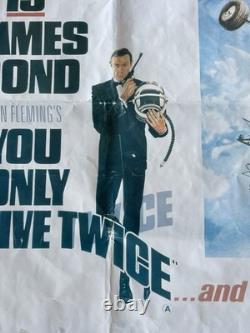 1967 Vous ne vivez que deux fois Affiche du film James Bond 007 Quad 36 x 27 Sortie des années 80