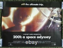2001 A Space Odyssey (2001rr) Original Uk Quad Movie Poster Stanley Kubrick