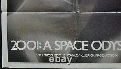 2001 A Space Odyssey R1970 Orig 27x41 Style D Affiche De Cinéma Keir Dullea Sci-fi