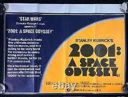 2001: L'Odyssée de l'Espace - Affiche de Film Originale Quad de Stanley Kubrick Early RR