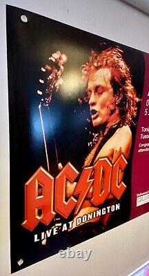 AC-DC en direct à Donington Affiche originale UK Quad EXCLUSIVEMENT AU CINÉMA ODEON Rare