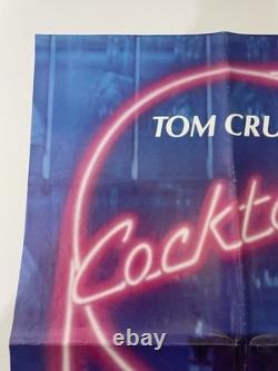 AFFICHE DE FIL ORIGINAL VINTAGE Tom Cruise COCKTAIL 1988 UK Quad 30x40