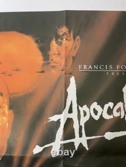 APOCALYPSE NOW Affiche de Film Vintage Originale 1979 UK Quad Coppola Brando Sheen